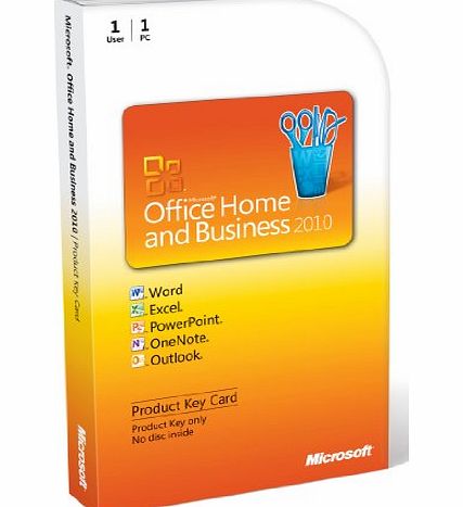 Microsoft Office Home and Business 2010, 1 User [Product Key Card Only] (PC)